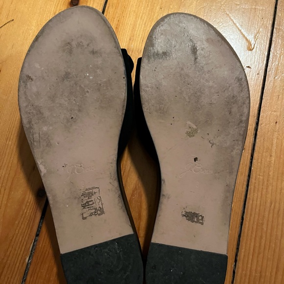 J crew black bow sandals size 8 - Picture 2 of 3